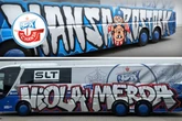 Hansa-Bus am Zwickauer Stadion beschmiert: So reagieren Fans