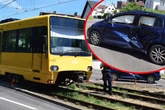 Rote Ampel missachtet? VW kracht mit Stadtbahn zusammen