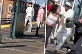 Mann belästigt Frau am Bahnsteig, Sekunden später bekommt er die Quittung