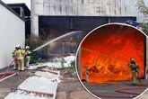 Flammen bei Entsorgungsbetrieb! Müllhalle abgefackelt, Entwarnung nach Rauchwolke