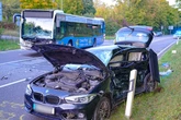 12 Verletzte bei Kollision von Auto und Linienbus