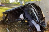 Schwerer Unfall auf der A94: Lamborghini bei Aufprall in zwei Teile gerissen