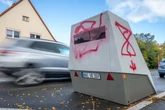 Glauchaus neuer Superblitzer bereits am Starttag beschmiert