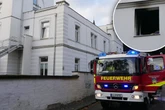 Feuerwehr rettet zwei Menschen aus brennendem Wohnheim bei Leipzig