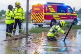 Unwetter über Sachsen: Überflutete Straßen, zahlreiche Feuerwehreinsätze