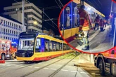 Zwischen Straßenbahn und Gleisen eingeklemmt: Mann lebensgefährlich verletzt