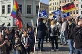 Mehr Demonstranten vor Dresdner Frauenkirche als erwartet