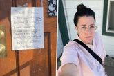 Mieter ziehen aus: Zettel, den Frau später an Haustür findet, berührt so viele