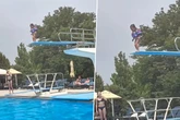 Mutter stockt der Atem, als sie sieht, was ihre Zweijährige im Schwimmbad macht