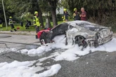 Seltener F355 abgefackelt: Oldtimer-Ferrari fängt während der Fahrt Feuer