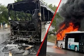 Schwarzer Rauch über Volksfestplatz: Bus brennt lichterloh