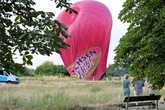 Absolute Windflaute: Hier steckte ein Ballon in der Luft fest
