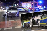 Streifenwagen-Crash im Dresdner Westen: Drei Verletzte und 75.000 Euro Schaden
