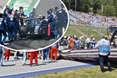 Erst Brückeneinsturz, dann Brand! Chaos beim Formel-1-Rennen in Österreich