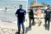 Nackter Urlauber flüchtet vor Polizei und schwimmt aufs Meer hinaus