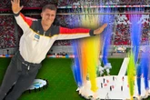 Farb-Fontänen, Licht-Spektakel, fliegender Weltmeister: So geil war die Stadiongala