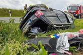 Heftiger Unfall auf Landstraße: Drei Personen verletzt, darunter eine Schwangere