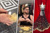 Designer stellt Kleid aus Kondomen her - der Hintergrund ist ernst!