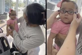 Baby sieht dank Brille zum ersten Mal scharf: Als es seine Mama erblickt, müssen alle weinen