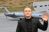 Im luxuriösen Privat-Jet: Superstar Robbie Williams in Leipzig gelandet