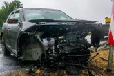 Ford schleudert über A66 und hinterlässt 200-Meter-Trümmerspur
