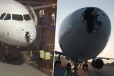 Hagel zerfetzt Flieger-Front: Passagiere geschockt - "Eine Nahtoderfahrung"