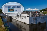 Ebbe in der Elbe: Amerikaner mit Flusskreuzer in Dresden gestrandet