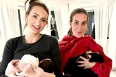 Einfach unzertrennlich: Charlotte Würdig hält Sidos Ex Georgina bei der Geburt die Hand