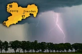 Tagelang Schauer und Gewitter möglich: So startet Sachsen in die neue Woche