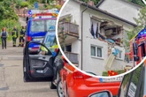 Explosion reißt Loch in Haus: Zwei Personen teils schwer verletzt