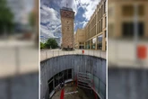 Neues XXL-Kunstwerk in Chemnitz: Gerüst im Parkhaus sorg für Rätsel!