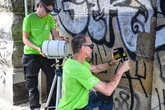 Laser-Technik gegen Graffiti: Stadt lässt Spezialfirma hängen
