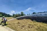 Flächenbrand auf der Schwäbischen Alb: Feuerwehr im Einsatz
