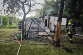 Brand im Harz: Gartenlaube völlig zerstört