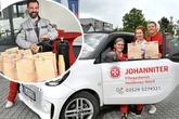 Johanniter überraschen die Pfleger: Ein Dankeschön zum Anbeißen