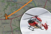 Radfahrerin (49) in Dresden verunglückt: Rettungs-Hubschrauber im Einsatz