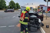 Vollsperrung nach Kreuzungscrash kurz vor Leipzig