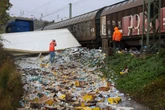 Güterzug kracht in Lastwagen: Massive Zugausfälle im Dreiländereck
