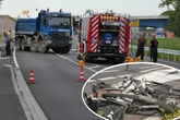 Lastwagen erfasst Radfahrer bei Leipzig und verletzt ihn schwer