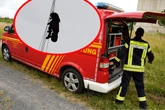 Kletterin in größter Not: Seile verheddern sich in 100 Metern Höhe