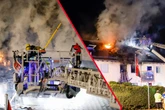 Häuser brennen lichterloh: Ganze Reihe muss evakuiert werden