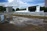 Festwiese versinkt nach Gewitter im Schlamm: Fällt Turnfest-Eröffnung ins Wasser?
