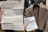 Mann staunt nicht schlecht darüber, was er in Sakko-Tasche bei H&M findet