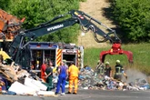 Feuerwehreinsatz auf Chemnitzer Mülldeponie