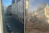 Haus stürzt mitten in Görlitz ein: Gas tritt aus! Mehrere Personen vermisst