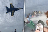 Zu tief über dem Strand? Kampfjet sorgt bei Flugshow für Chaos