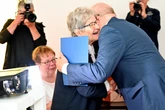 Geburtstags-Ehrung für Holocaust-Überlebende in Chemnitz