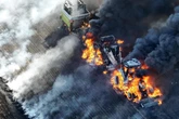 Feuerwehreinsatz in Eisleben: Traktorbrand verursacht heftigen Schaden