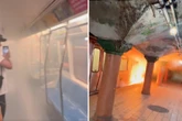 Schock während der Rushhour: Bahn steht plötzlich in Flammen
