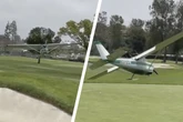 Privatflugzeug muss überraschend auf berühmtem Golfplatz notlanden